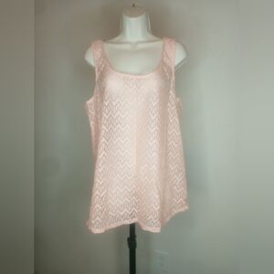 Maurices Pink Relaxed Tank Top Sz XL